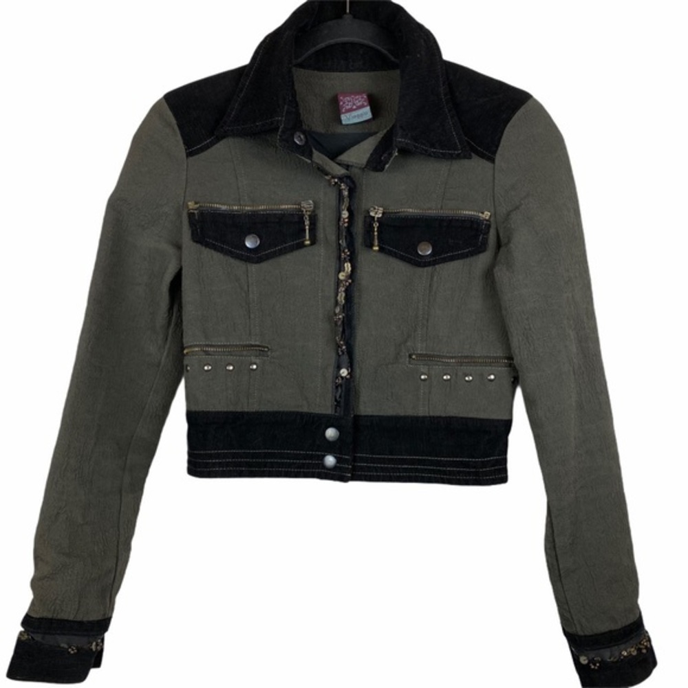 Viaggio Textured Jacket Beaded Corduroy Trimmed